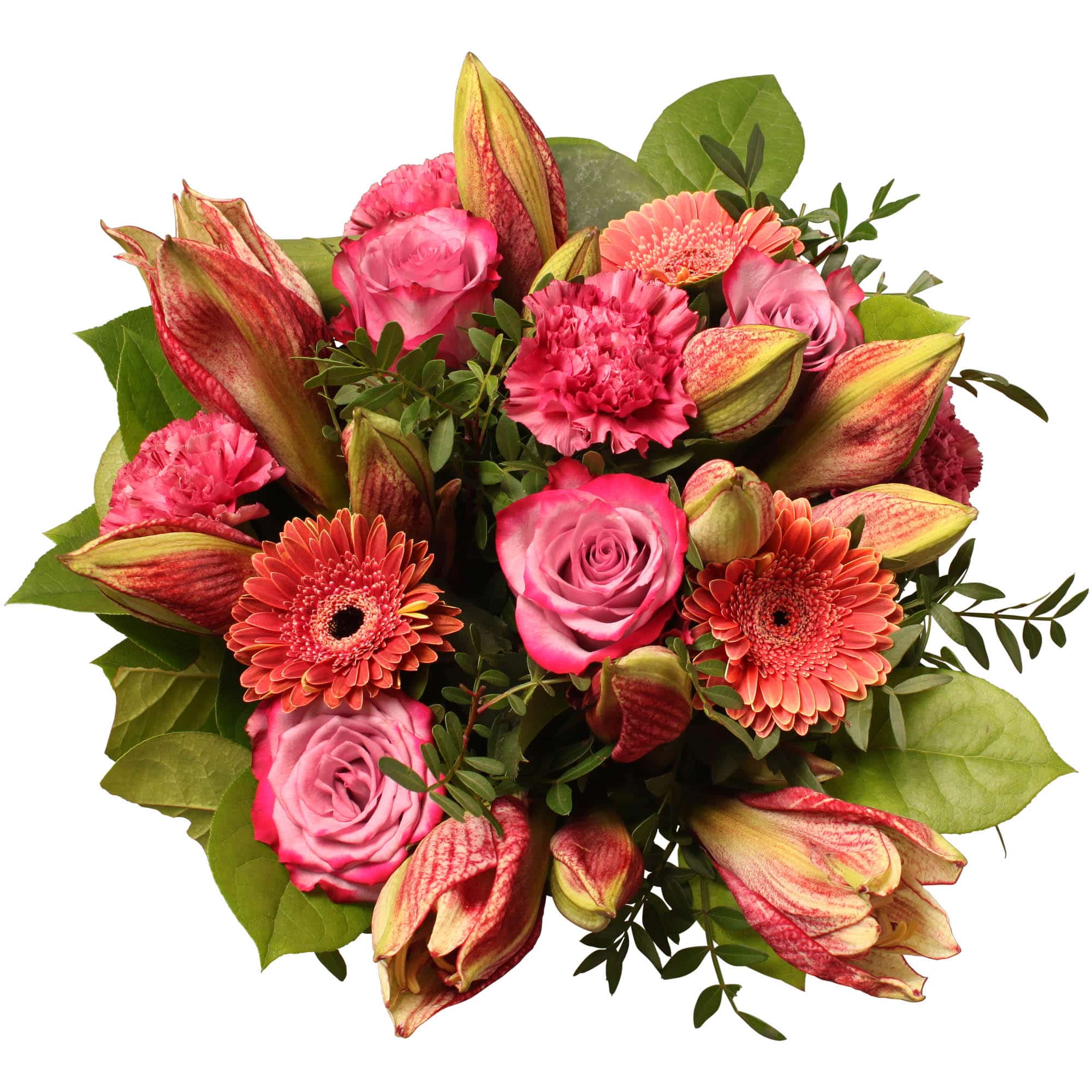 Bouquet rond Rose Fêtes de fin d'Année Bouquet rond Rose Fêtes de fin d'Année